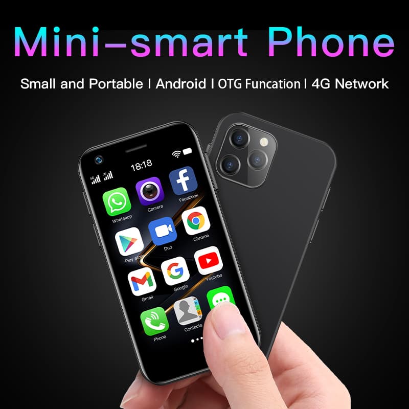 สมาร์ทโฟนขนาดเล็ก 4g XS12 โทรศัพท์มือถือ Android แบบใช้มือถือขนาดเล็กโทรศัพท์มือถือขนาดเล็กสุด ๆ