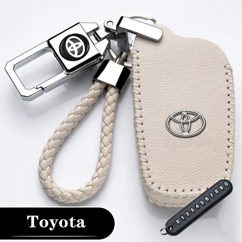 ครอบคลุมกุญแจรถโตโยต้า โซ่กุญแจรถโตโยต้า Toyota Yaris Yaris Cross Camry Corolla Vios Wigo Hiace Agya Fortuner Raize Veloz RAV4 Avanza Innova Hilux Alphard Land Cruiser พวงกุญแจรถยนต์ ของแต่งรถยนต์