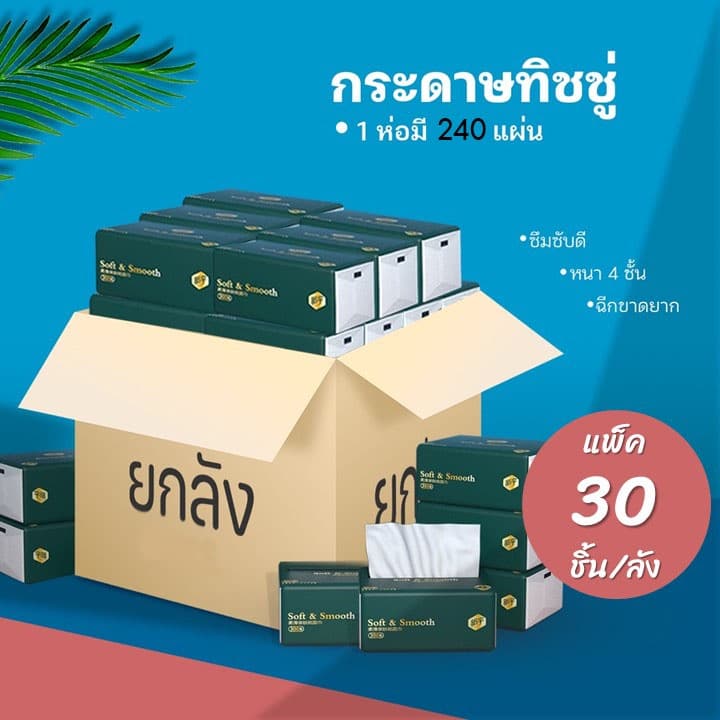 ทิชชู่ POP เล็ก แบบเหนียวนุ่ม ทิชชู่อเนกประสงค์ หนา4ชั้น ราคาสบายกระเป๋า พกพาสะดวก มียกลัง