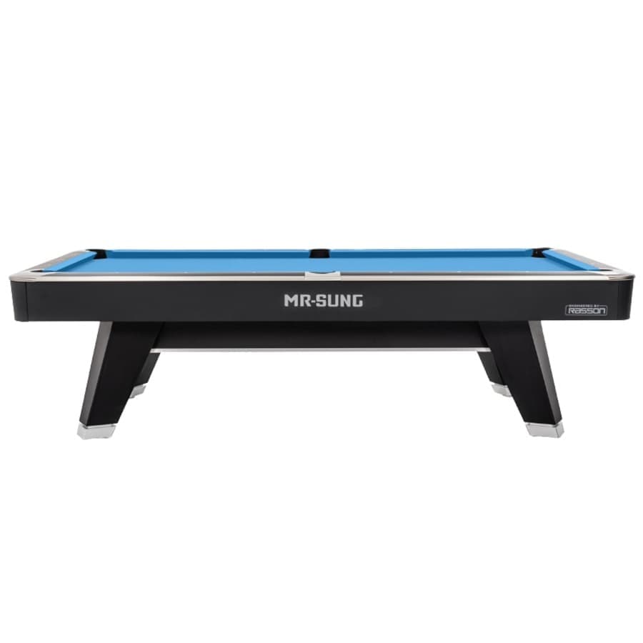 โต๊ะพูลมาตรฐานแข่งทัวร์นาเมนท์ MR-SUNG Acurra by Rasson ขนาด 9 ฟุต สีดำ Black Pool Table 9ft Drop Pockets