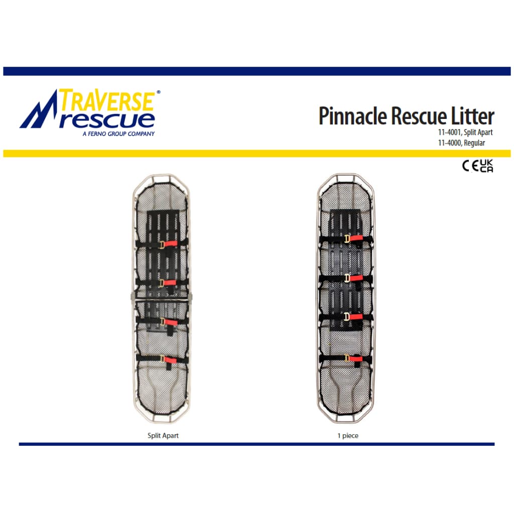 Traverse Rescue Pinnacle-Titanium Confined Space Rescue Litter, Titanium ชุดเปลตะกร้า, Basket Stretcher