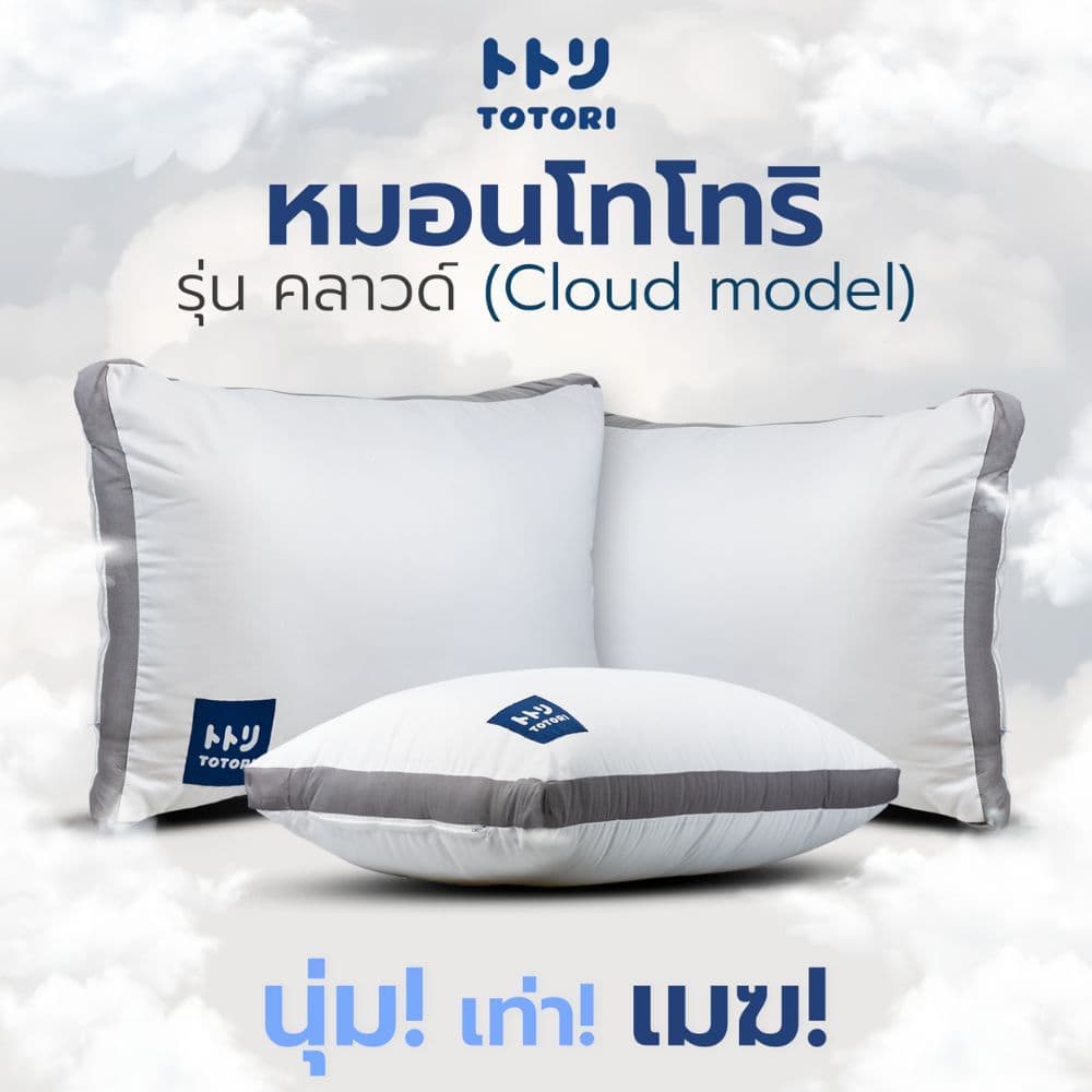 TOTORI หมอน รุ่น คลาวด์(Cloud model) , หมอนหนุน