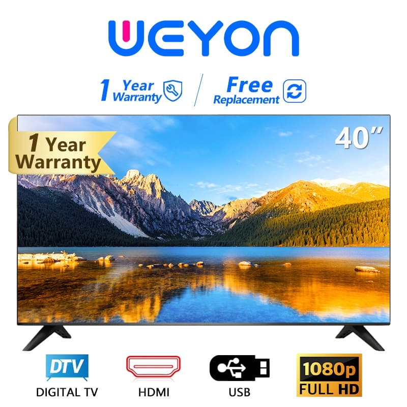 WEYON ทีวี 40 นิ้ว ทีวี 43 นิ้ว  WiFi Smart TV ทีวีดิจิตอล 40/43 นิ้ว รับประกันหนึ่งปี