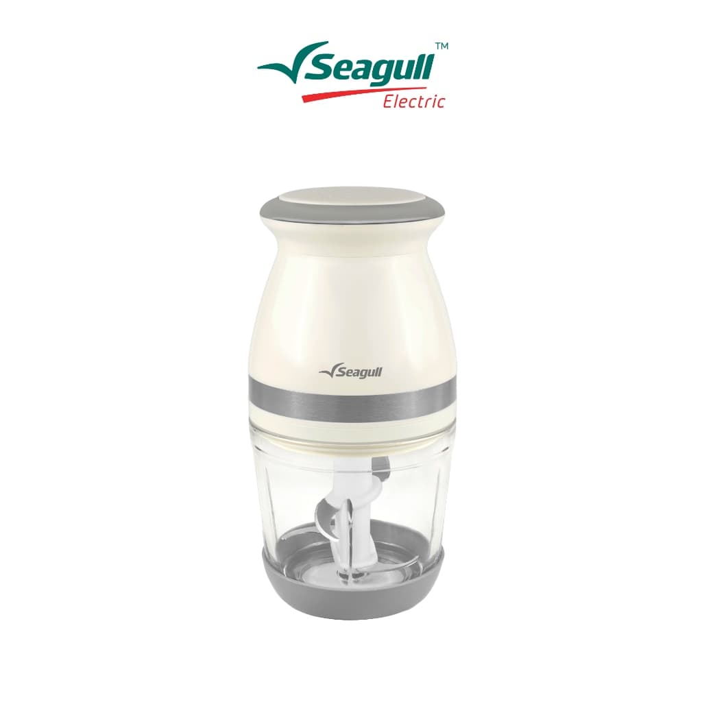 Seagull เครื่องบดสับอาหาร แบบไฟฟ้า 0.6 ลิตร (ครีม) โถแก้ว Electric Food Chopper 0.6 L (Cream) เครื่องปั่นอาหารเด็ก