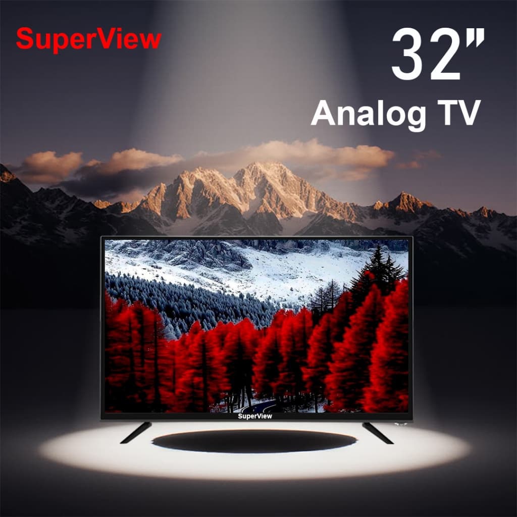 ทีวี SuperView LED TV  ทีวีจอแบน รับประกัน 1 ปี อนาล็อก
